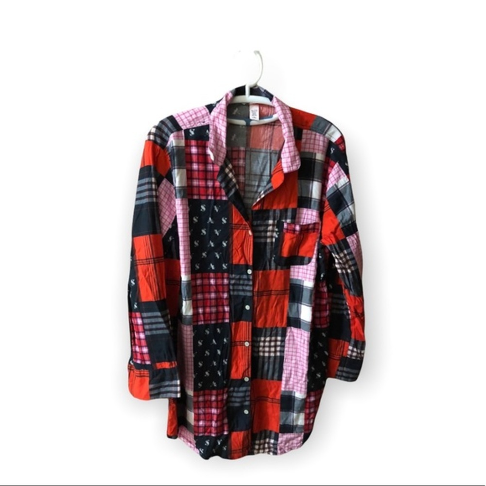Victoria's Secret Pajamas Women’s Medium Sleepwear Night Shirt Button Down